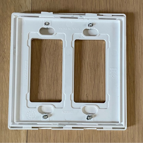 Brushed Gold Outlet Covers (2 gang) - 3 Covers - Picture 3 of 5